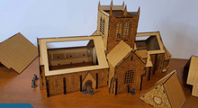 Load image into Gallery viewer, Church Sainte Mere Eglise in scale 28mm  or 15mm for Bolt Action WW2 Table top
