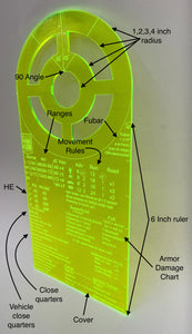 Bolt Action Game Cheat sheet and template. Version 2 and 3