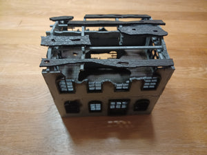 Ruined two floor factory 28mm MDF