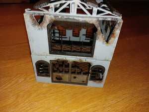 Ruined two floor factory 28mm MDF