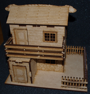 Russian Two-Story Rural House 28mm MDF