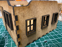 Load image into Gallery viewer, 10x10 cm MDF Half-timbered, 3 story town house set - 28mm scale
