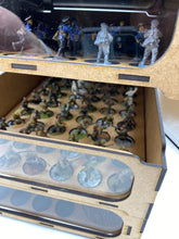 Load image into Gallery viewer, Stackable wargaming model storage
