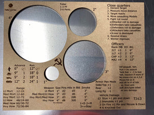 Bolt action template and Cheat Sheet - MDF
