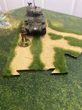Load image into Gallery viewer, Single lane / Dirt roads set or individual pieces for table top gaming - 3.5 inches wide
