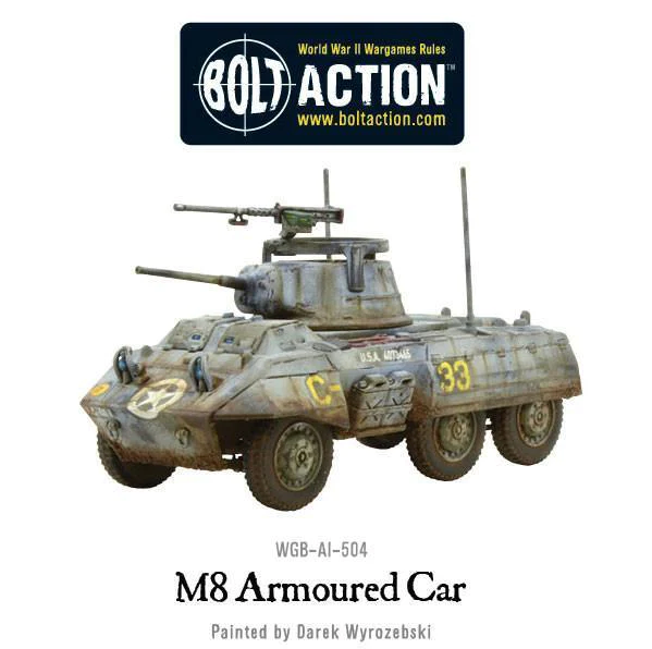 M8/M20 Greyhound Scout Car (Plastic Box) – Father and Son Gaming