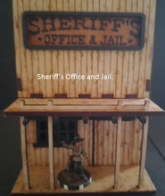 Load image into Gallery viewer, Old West Sheriff&#39;s Office and Jail for tabletop gaming
