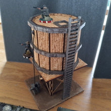 Load image into Gallery viewer, Water tower and windmill set for 28mm tabletop gaming
