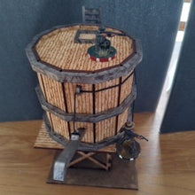 Load image into Gallery viewer, Water tower and windmill set for 28mm tabletop gaming
