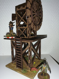 Water tower and windmill set for 28mm tabletop gaming